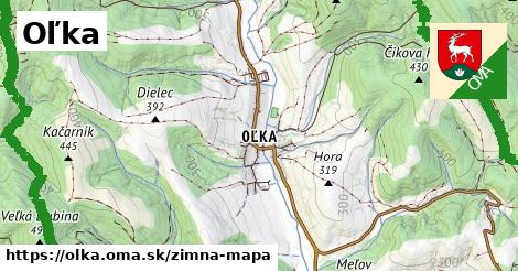 ikona Oľka: 0 m trás zimna-mapa v olka