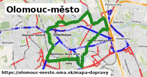 ikona Olomouc-město: 49 km trás mapa-dopravy v olomouc-mesto