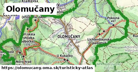 ikona Turistická mapa turisticky-atlas v olomucany