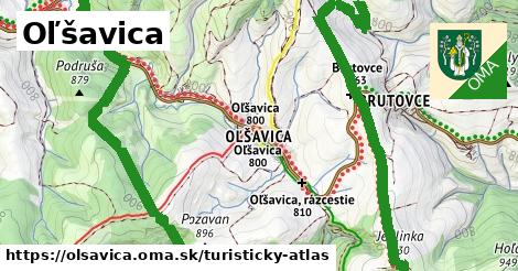ikona Turistická mapa turisticky-atlas v olsavica