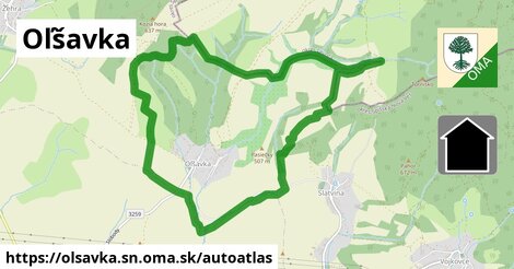 ikona Mapa autoatlas v olsavka.sn