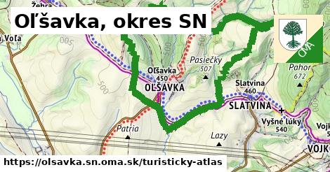 ikona Turistická mapa turisticky-atlas v olsavka.sn