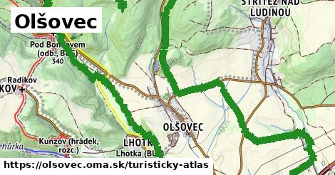 ikona Turistická mapa turisticky-atlas v olsovec