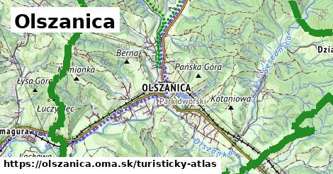 ikona Turistická mapa turisticky-atlas v olszanica