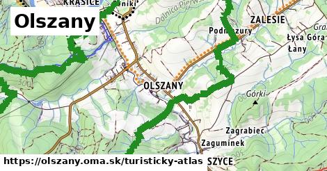 ikona Turistická mapa turisticky-atlas v olszany