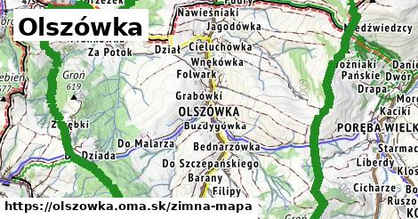ikona Zimná mapa zimna-mapa v olszowka