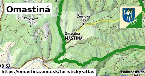 ikona Turistická mapa turisticky-atlas v omastina