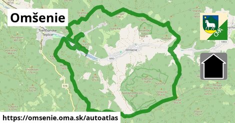 ikona Mapa autoatlas v omsenie