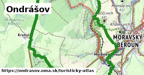 ikona Turistická mapa turisticky-atlas v ondrasov