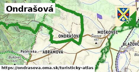 ikona Turistická mapa turisticky-atlas v ondrasova