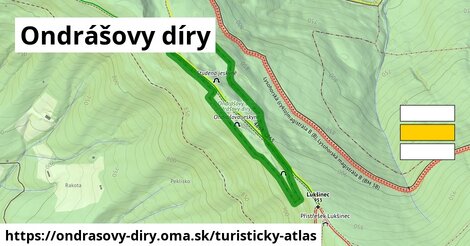 ikona Turistická mapa turisticky-atlas v ondrasovy-diry