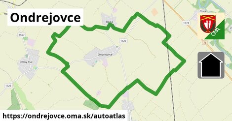 ikona Mapa autoatlas v ondrejovce