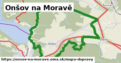 ikona Mapa dopravy mapa-dopravy v onsov-na-morave