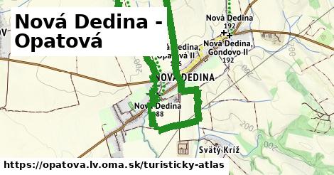 ikona Nová Dedina - Opatová: 63 m trás turisticky-atlas v opatova.lv