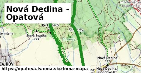 ikona Nová Dedina - Opatová: 0 m trás zimna-mapa v opatova.lv