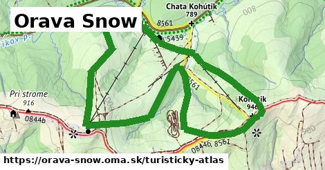 ikona Turistická mapa turisticky-atlas v orava-snow
