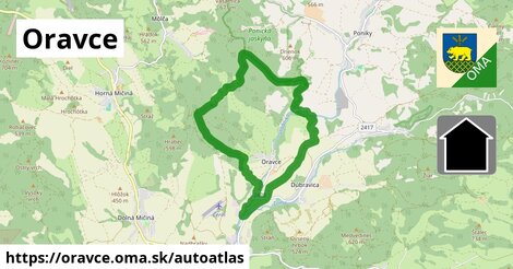 ikona Mapa autoatlas v oravce