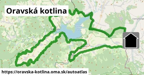 ikona Mapa autoatlas v oravska-kotlina