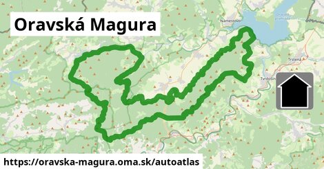 ikona Mapa autoatlas v oravska-magura