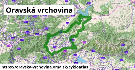 ikona Cyklo cykloatlas v oravska-vrchovina