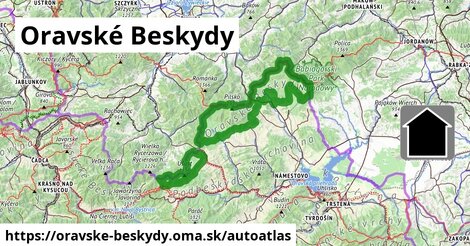 ikona Mapa autoatlas v oravske-beskydy