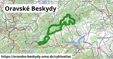 ikona Cyklo cykloatlas v oravske-beskydy