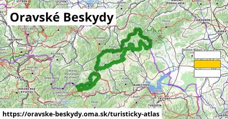 ikona Turistická mapa turisticky-atlas v oravske-beskydy