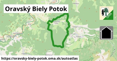 ulice v Oravský Biely Potok