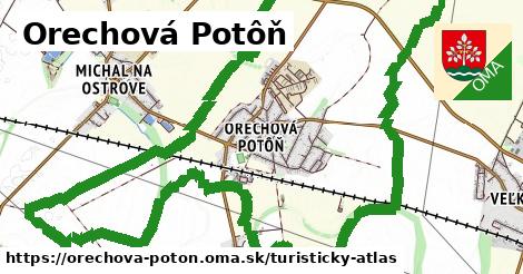 ikona Orechová Potôň: 0 m trás turisticky-atlas v orechova-poton