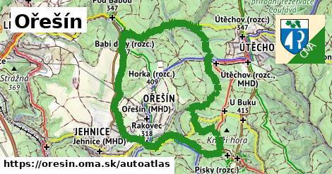 ikona Mapa autoatlas v oresin