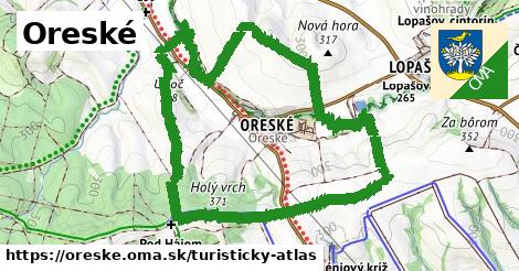 ikona Turistická mapa turisticky-atlas v oreske