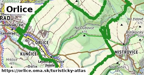 ikona Orlice: 6,5 km trás turisticky-atlas v orlice
