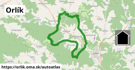 ikona Mapa autoatlas v orlik