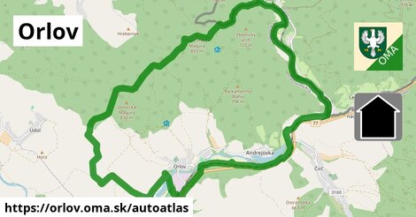 ikona Mapa autoatlas v orlov