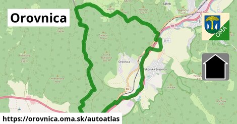 ikona Mapa autoatlas v orovnica