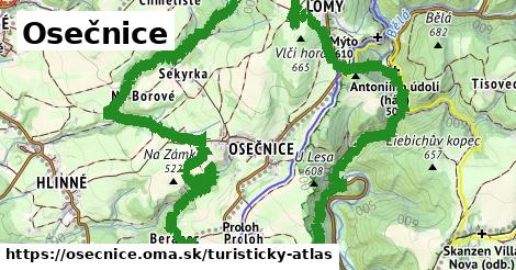 ikona Turistická mapa turisticky-atlas v osecnice
