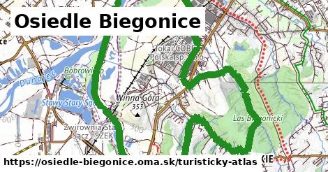 ikona Turistická mapa turisticky-atlas v osiedle-biegonice