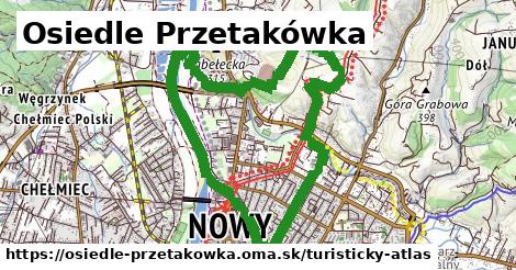 ikona Turistická mapa turisticky-atlas v osiedle-przetakowka