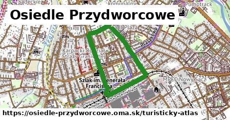 ikona Turistická mapa turisticky-atlas v osiedle-przydworcowe