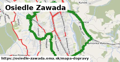 ikona Mapa dopravy mapa-dopravy v osiedle-zawada