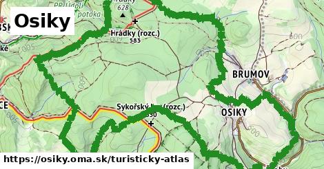 ikona Turistická mapa turisticky-atlas v osiky