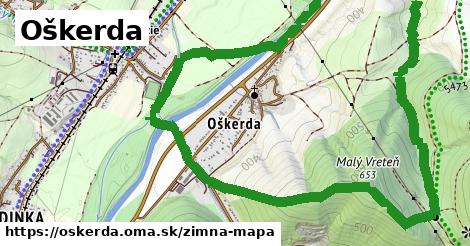 ikona Oškerda: 0 m trás zimna-mapa v oskerda