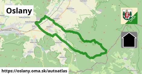 ikona Mapa autoatlas v oslany