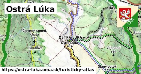 ikona Turistická mapa turisticky-atlas v ostra-luka