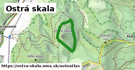 ikona Mapa autoatlas v ostra-skala