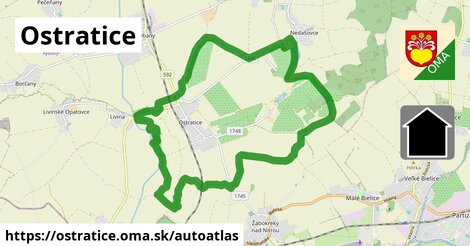 ikona Mapa autoatlas v ostratice