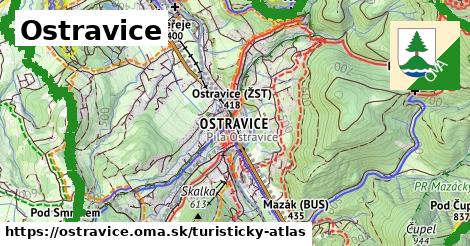 ikona Turistická mapa turisticky-atlas v ostravice