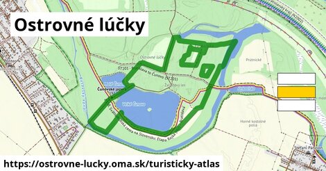 ikona Ostrovné lúčky: 3,1 km trás turisticky-atlas v ostrovne-lucky