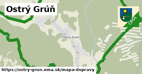 ikona Mapa dopravy mapa-dopravy v ostry-grun