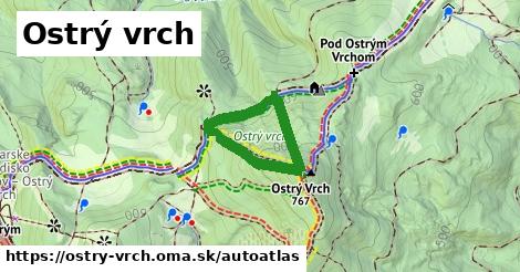 ikona Mapa autoatlas v ostry-vrch